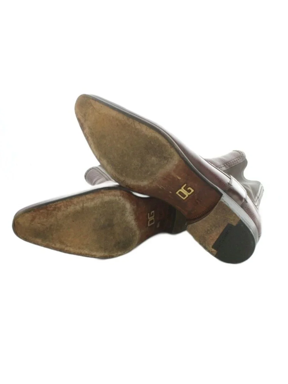 Dolce & Gabbana Side Gore Boots Leather 7.5..5 Brown